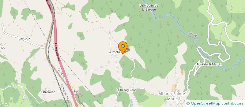 localisation de l'entreprise MONSIEUR FREDERIC BRUN  ALBARET-SAINTE-MARIE