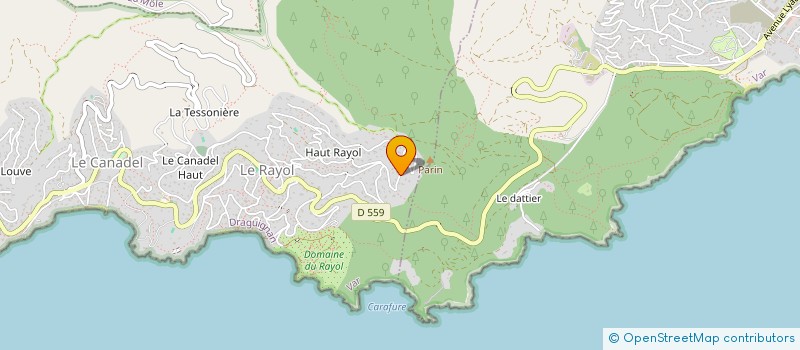 localisation de l'entreprise MONSIEUR FREDERIC BRUNE  RAYOL-CANADEL-SUR-MER