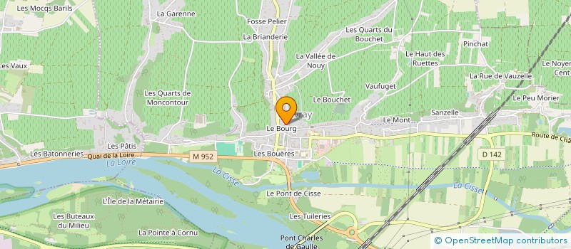 localisation de l'entreprise MONSIEUR FREDERIC BRUNEAU  VOUVRAY