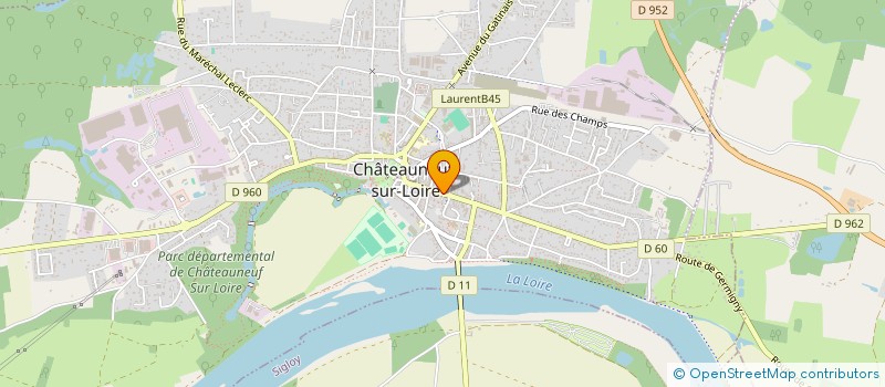 localisation de l'entreprise MONSIEUR FREDERIC BRUSSON à CHATEAUNEUF-SUR-LOIRE