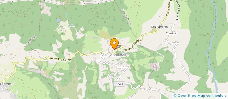 localisation de l'entreprise MONSIEUR FREDERIC BUET  SAINT-APOLLINAIRE