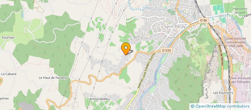 localisation de l'entreprise MONSIEUR FREDERIC BUFFIN  CHATEAUNEUF-SUR-ISERE