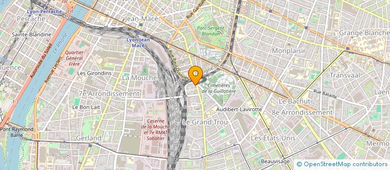 localisation de l'entreprise MONSIEUR FREDERIC BUGNAZET  LYON