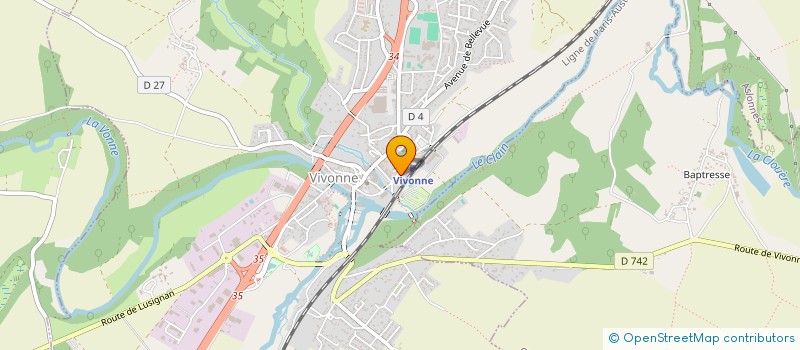 localisation de l'entreprise MONSIEUR FREDERIC BUJEAU  VIVONNE