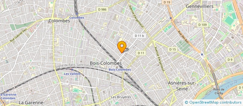 localisation de l'entreprise MONSIEUR FREDERIC BUKAJLO à BOIS-COLOMBES