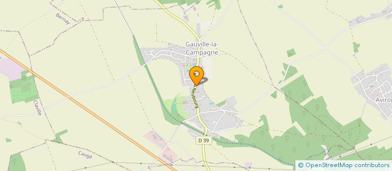 localisation de l'entreprise MONSIEUR FREDERIC BUREAU  GAUVILLE-LA-CAMPAGNE