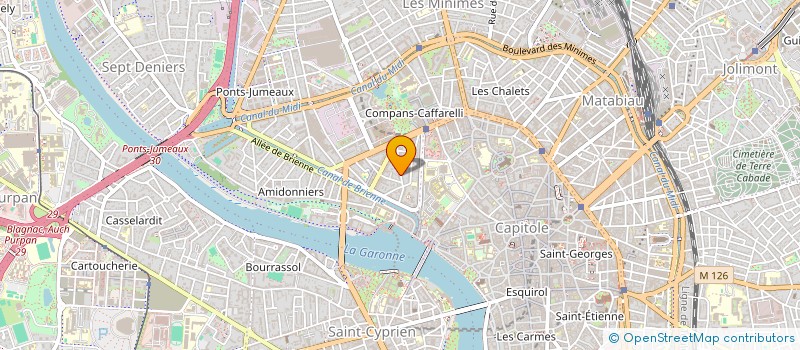 localisation de l'entreprise MONSIEUR FREDERIC BURGALAT  TOULOUSE