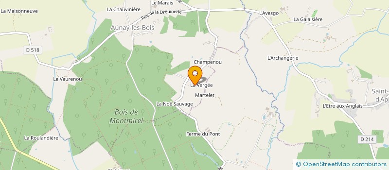 localisation de l'entreprise MONSIEUR FREDERIC BUSNEL à AUNAY-LES-BOIS