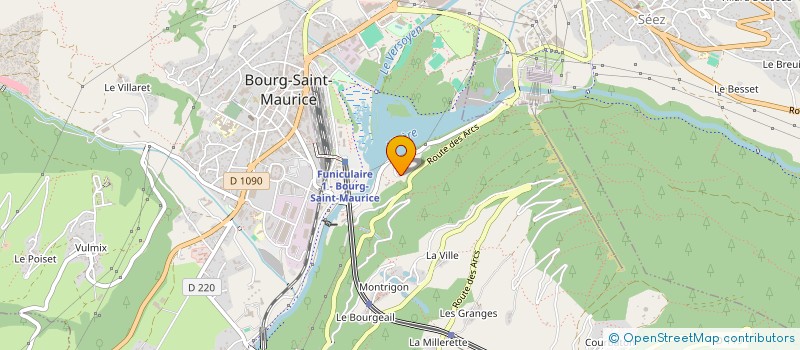 localisation de l'entreprise MONSIEUR FREDERIC BUTHOD  BOURG-SAINT-MAURICE