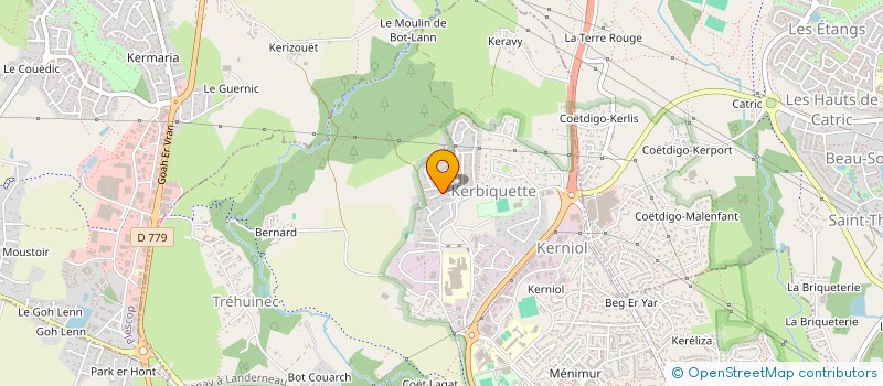 localisation de l'entreprise MONSIEUR FREDERIC BUXERAUD à VANNES