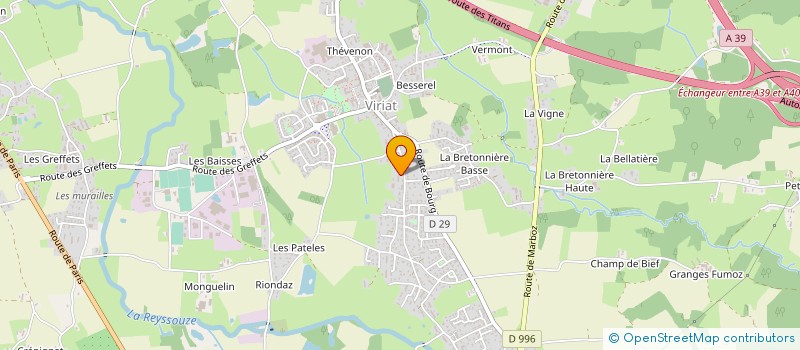 localisation de l'entreprise MONSIEUR FREDERIC CABOT à VIRIAT