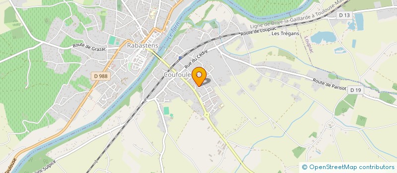 localisation de l'entreprise MONSIEUR FREDERIC CABRAS  COUFOULEUX