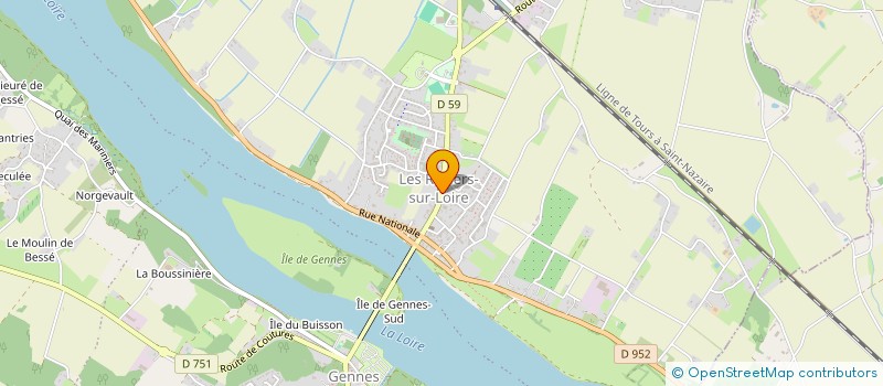 localisation de l'entreprise MONSIEUR FREDERIC CABUZEL à GENNES-VAL-DE-LOIRE