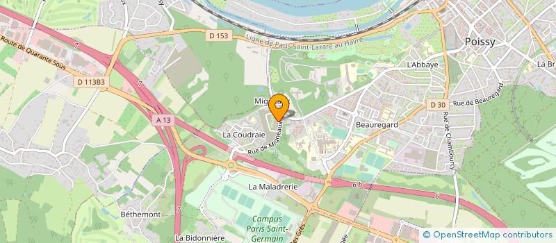 localisation de l'entreprise MONSIEUR FREDERIC CADOREL  POISSY