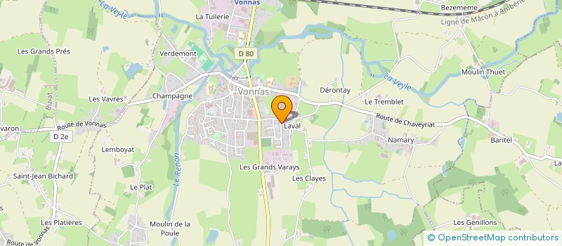 localisation de l'entreprise MONSIEUR FREDERIC CADOT à VONNAS