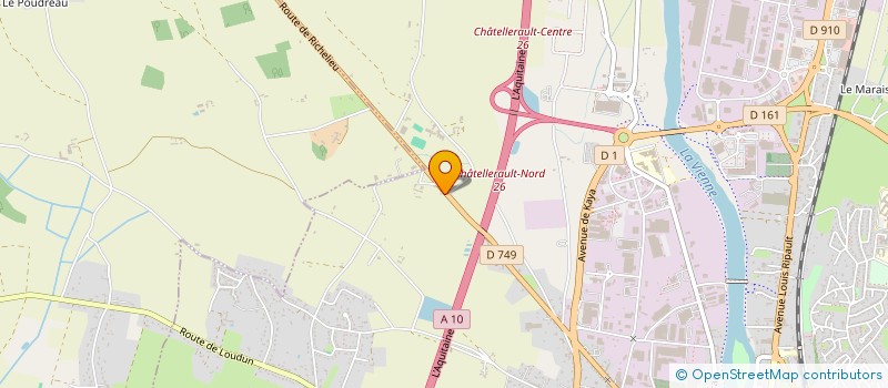 localisation de l'entreprise MONSIEUR FREDERIC CADOUOT  CHATELLERAULT