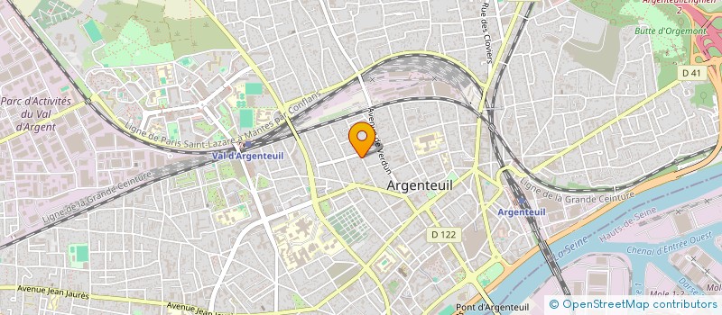 localisation de l'entreprise MONSIEUR FREDERIC CAGNY  ARGENTEUIL