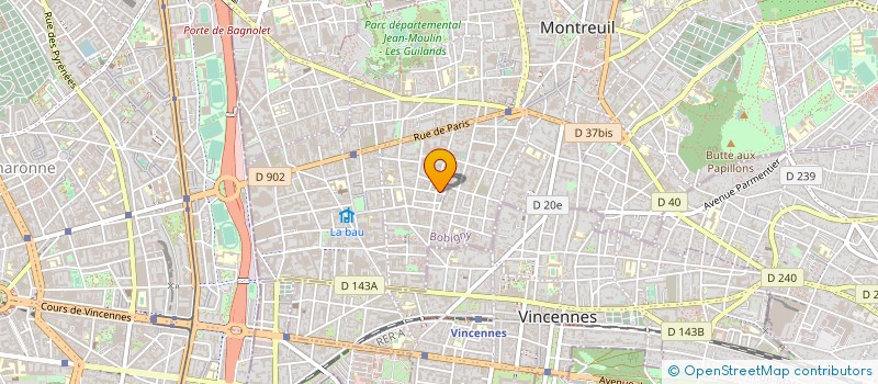 localisation de l'entreprise MONSIEUR FREDERIC CAILLOUX  MONTREUIL