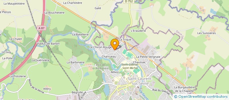 localisation de l'entreprise MONSIEUR FREDERIC CALERO  SAINT-LAURENT-SUR-SEVRE