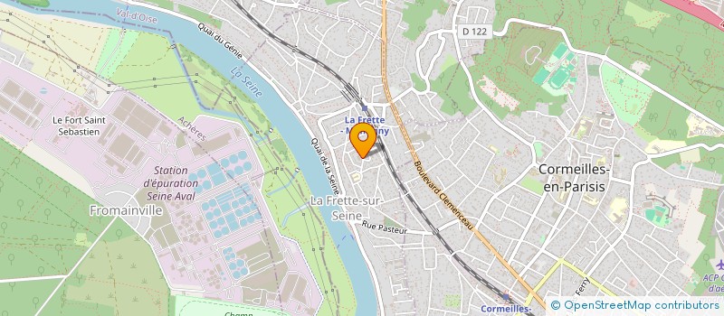 localisation de l'entreprise MONSIEUR FREDERIC CAMBON  LA FRETTE-SUR-SEINE