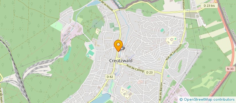 localisation de l'entreprise MONSIEUR FREDERIC CAMI  CREUTZWALD