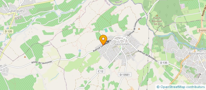 localisation de l'entreprise MONSIEUR FREDERIC CAMPAGNI  SAUSSINES