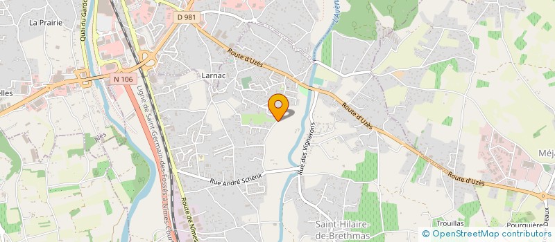 localisation de l'entreprise MONSIEUR FREDERIC CAMUS  SAINT-HILAIRE-DE-BRETHMAS