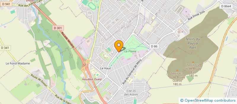 localisation de l'entreprise MONSIEUR FREDERIC CAMUS  HOUDAIN