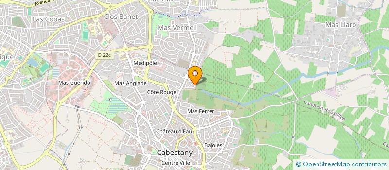 localisation de l'entreprise MONSIEUR FREDERIC CANAL  CABESTANY