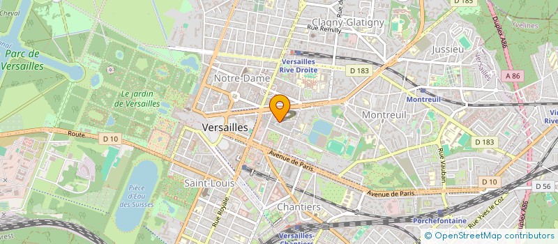 localisation de l'entreprise MONSIEUR FREDERIC CANDON à VERSAILLES