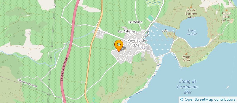 localisation de l'entreprise MONSIEUR FREDERIC CANGUILHEM  PEYRIAC-DE-MER