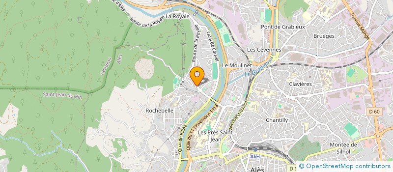 localisation de l'entreprise MONSIEUR FREDERIC CANINO  ALES