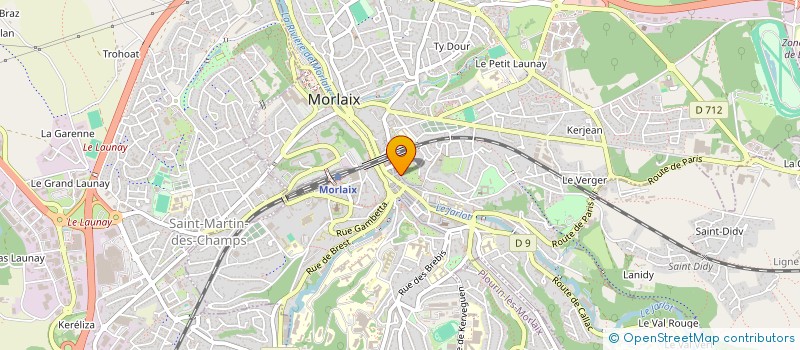 localisation de l'entreprise MONSIEUR FREDERIC CANON  MORLAIX