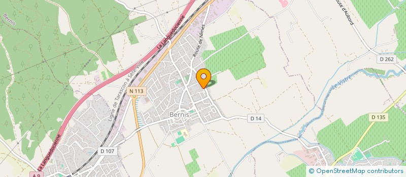 localisation de l'entreprise MONSIEUR FREDERIC CANONGE  BERNIS