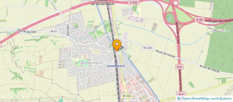 localisation de l'entreprise MONSIEUR FREDERIC CANTON  VENDENHEIM