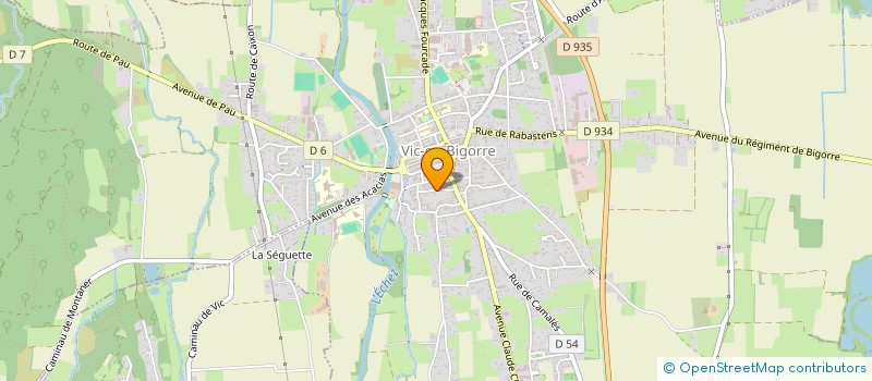 localisation de l'entreprise MONSIEUR FREDERIC CAPDEQUI  VIC-EN-BIGORRE