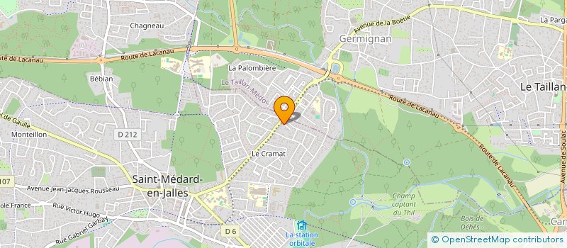 localisation de l'entreprise MONSIEUR FREDERIC CAPOUILLEZ à SAINT-MEDARD-EN-JALLES