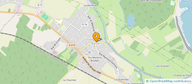 localisation de l'entreprise MONSIEUR FREDERIC CARLE à LUSIGNY-SUR-BARSE