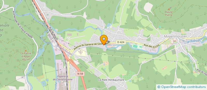 localisation de l'entreprise MONSIEUR FREDERIC CARLIER  MOYENMOUTIER