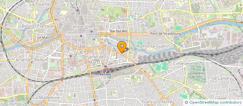 localisation de l'entreprise MONSIEUR FREDERIC CARLUER-LOSSOUARN  RENNES