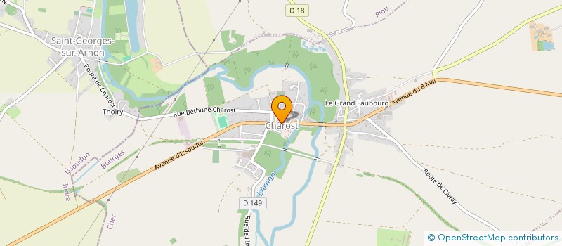 localisation de l'entreprise MONSIEUR FREDERIC CARON  CHAROST