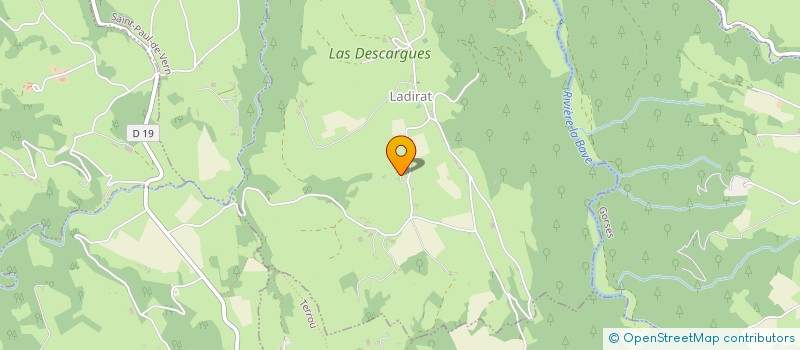 localisation de l'entreprise MONSIEUR FREDERIC CARRAL  LADIRAT