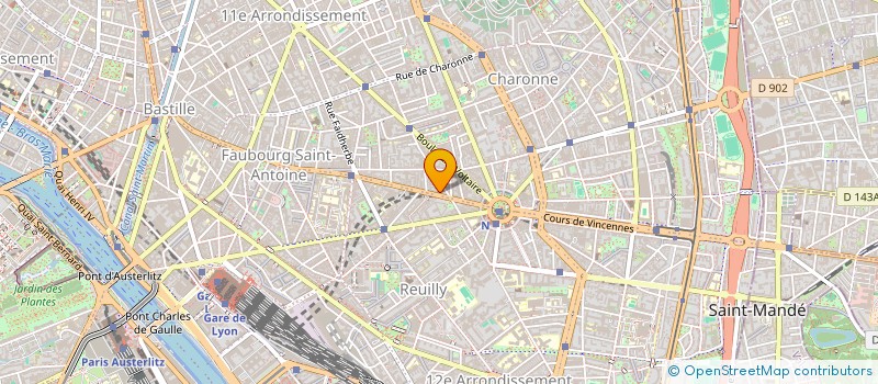 localisation de l'entreprise MONSIEUR FREDERIC CARSOULE  PARIS 11