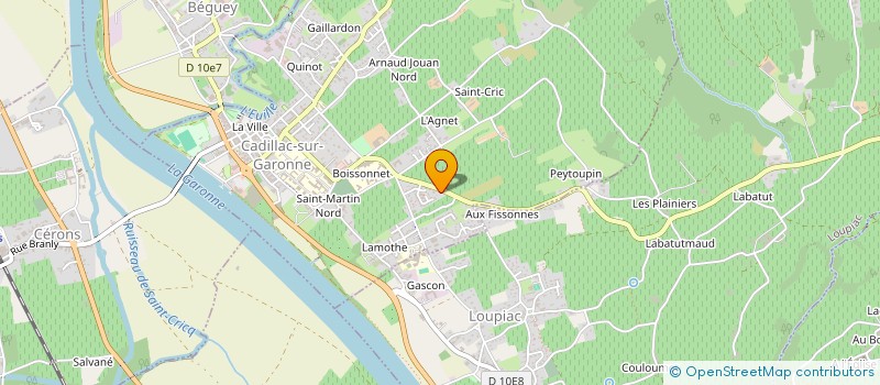 localisation de l'entreprise MONSIEUR FREDERIC CARTIER  LOUPIAC