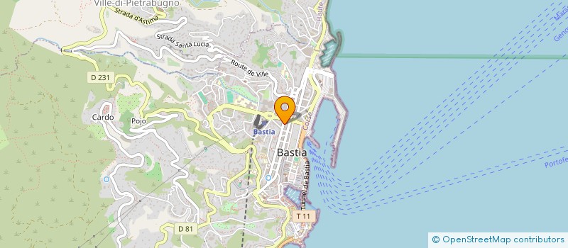 localisation de l'entreprise MONSIEUR FREDERIC CASAMATTA à BASTIA