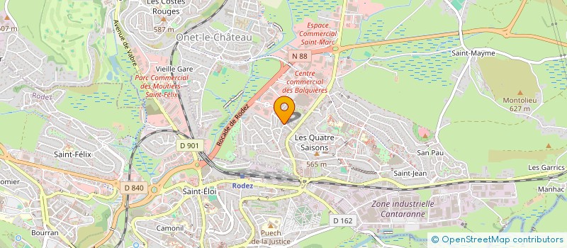 localisation de l'entreprise MONSIEUR FREDERIC CASTEAU  CALMONT