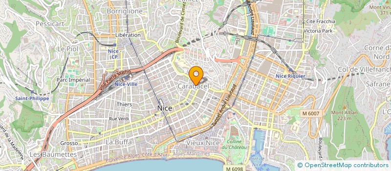 localisation de l'entreprise MONSIEUR FREDERIC CASTELLINO  NICE