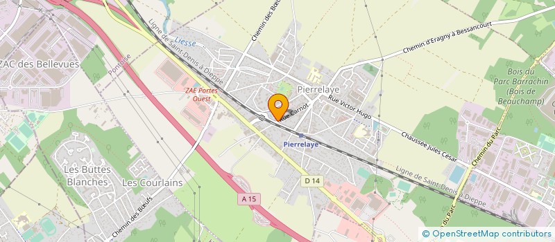 localisation de l'entreprise MONSIEUR FREDERIC CASTEROT  PIERRELAYE