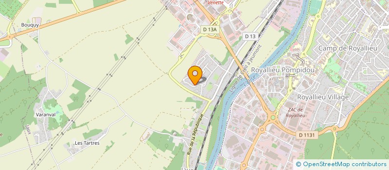 localisation de l'entreprise MONSIEUR FREDERIC CASTILLO  JAUX