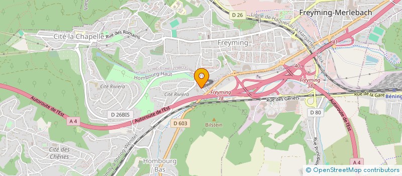 localisation de l'entreprise MONSIEUR FREDERIC CATALDO  HOMBOURG-HAUT